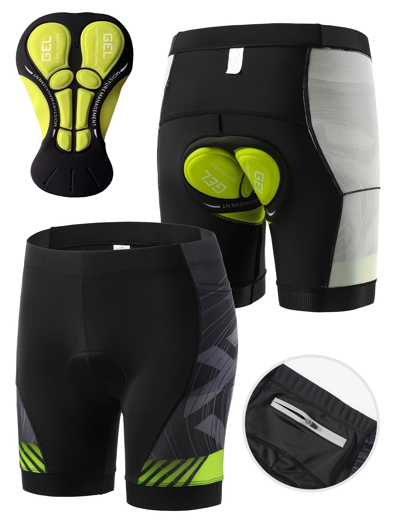 Men's Compression Cycling Shorts - 3D Gel Padded
