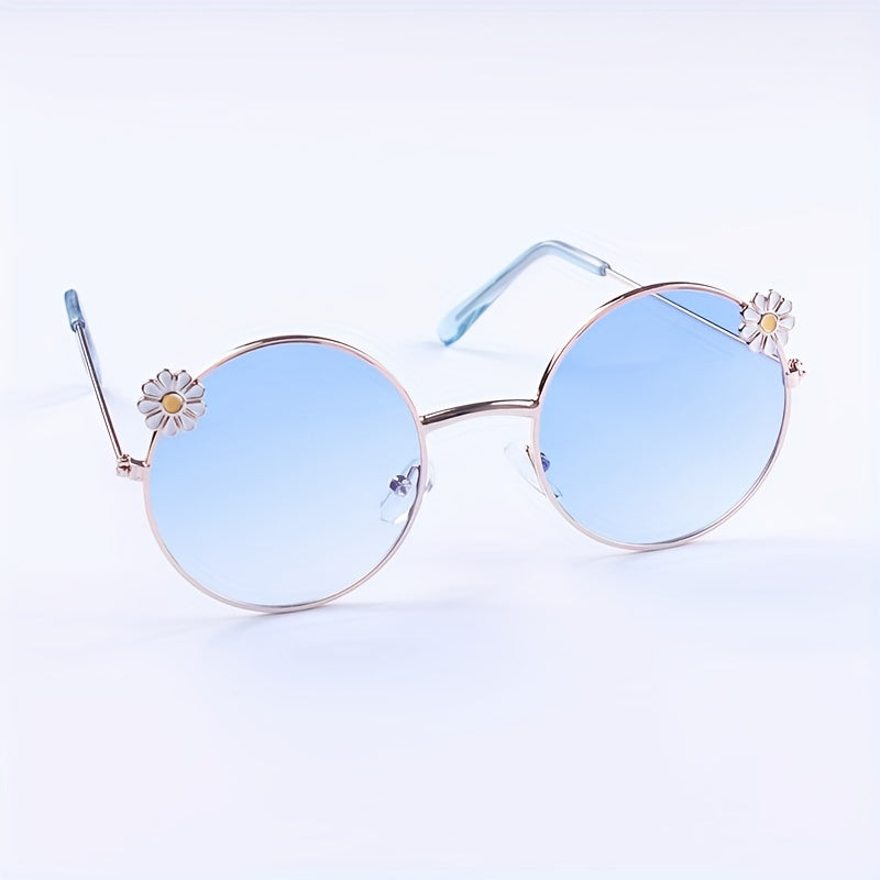 Kids Round Flower Sunglasses for Outings