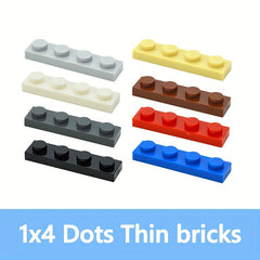 76pcs Building Blocks 1x4 Dots Figures Bricks Educational Toys