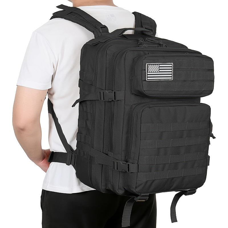 45L Large Capacity MOLLE Backpack Set for Outdoor Hiking - 3 Pack