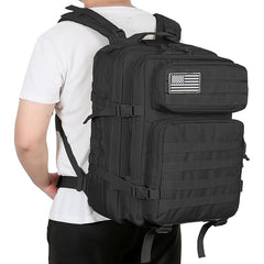 45L Large Capacity MOLLE Backpack Set for Outdoor Hiking - 3 Pack