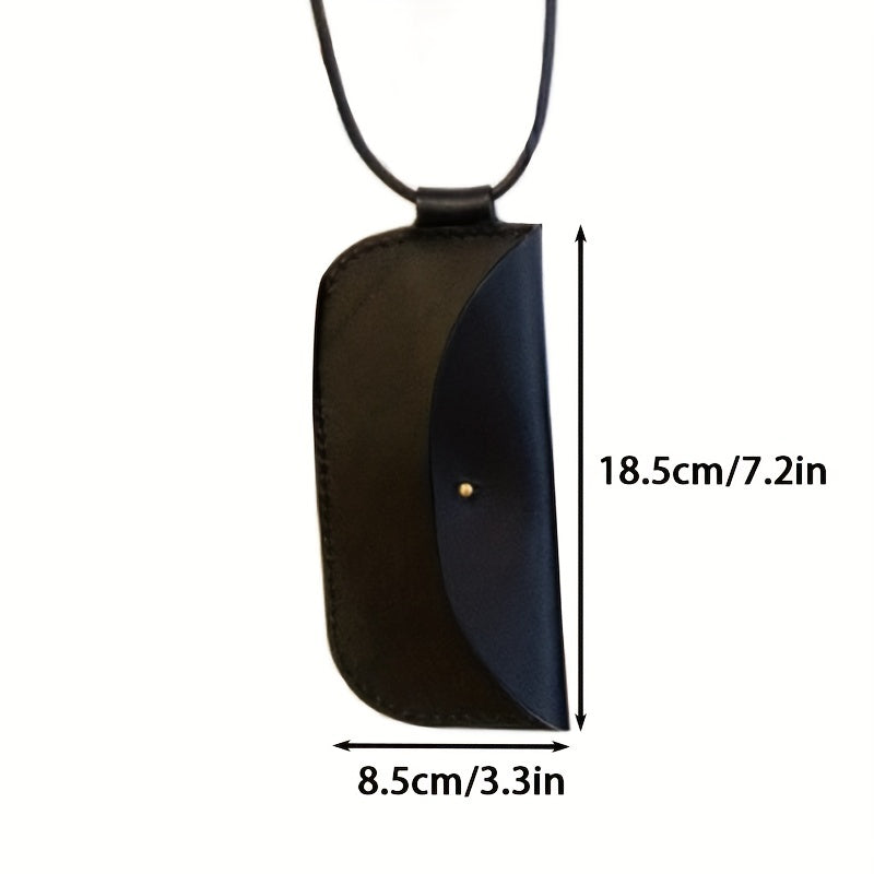 PU Leather Sunglasses Case Oblique Span Glasses Bag Soft Bag