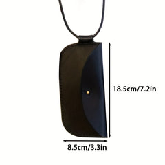 PU Leather Sunglasses Case Oblique Span Glasses Bag Soft Bag