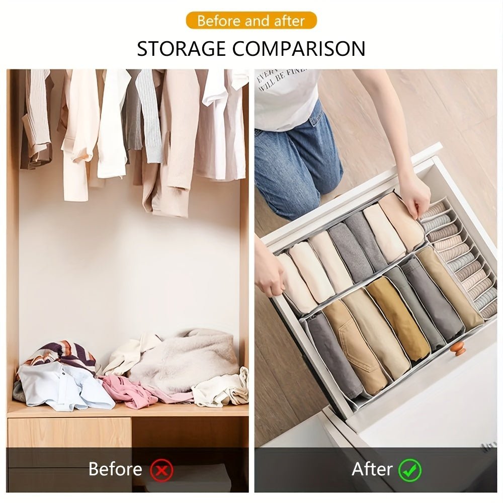3pcs Underwear Drawer Storage Basket Socks Storage Drawer Box Organizer