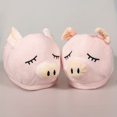Men's Plush Piglet Home Slippers Cozy House Shoes
