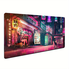 Anime Tokyo Street Gaming Mousepad 60 X 35 Non Slip Rubber Base