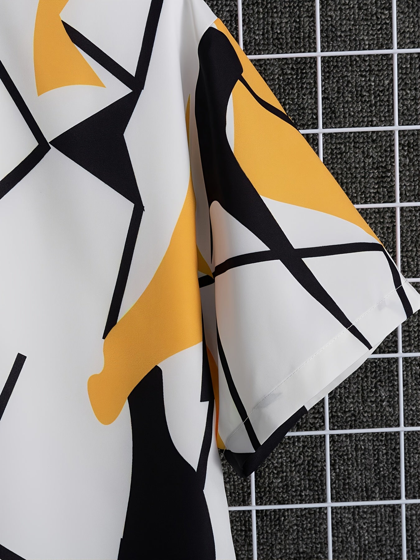Men's Digital Printed Resort Button Up Shirt