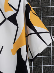 Men's Digital Printed Resort Button Up Shirt