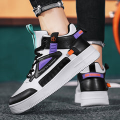 Men's Lightweight Lace up Skate Shoes Elevator Shoes
