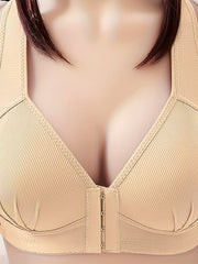 Front Buckle Wireless Bra Comfy Push Up Bra