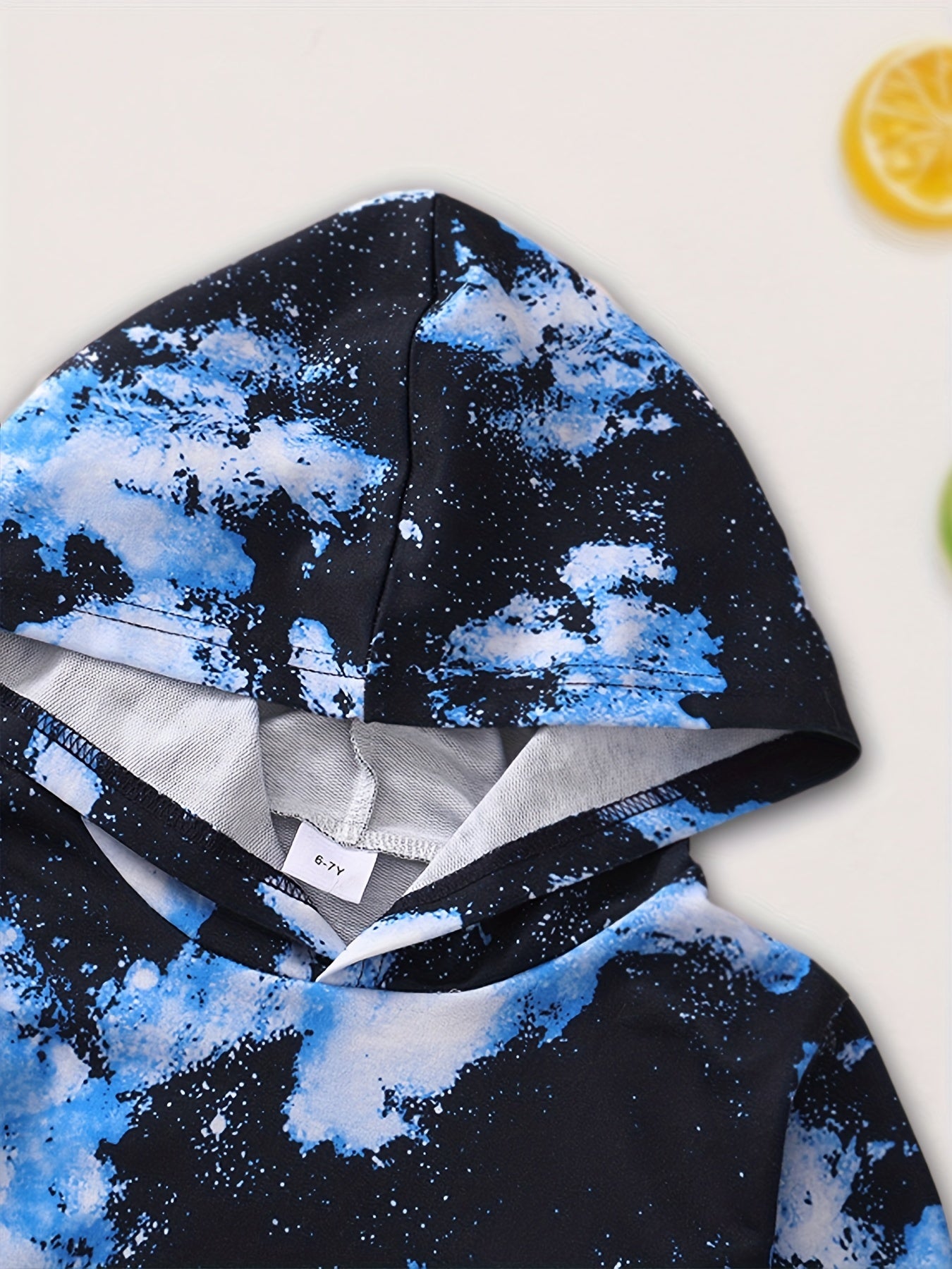Boy's 2pcs Starry Night Hoodie & Sweatpants Set Spring Fall Outfit