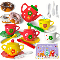 Princess Tea Party Set for Little Girls Pretend Teapot Set Kitchen Toys