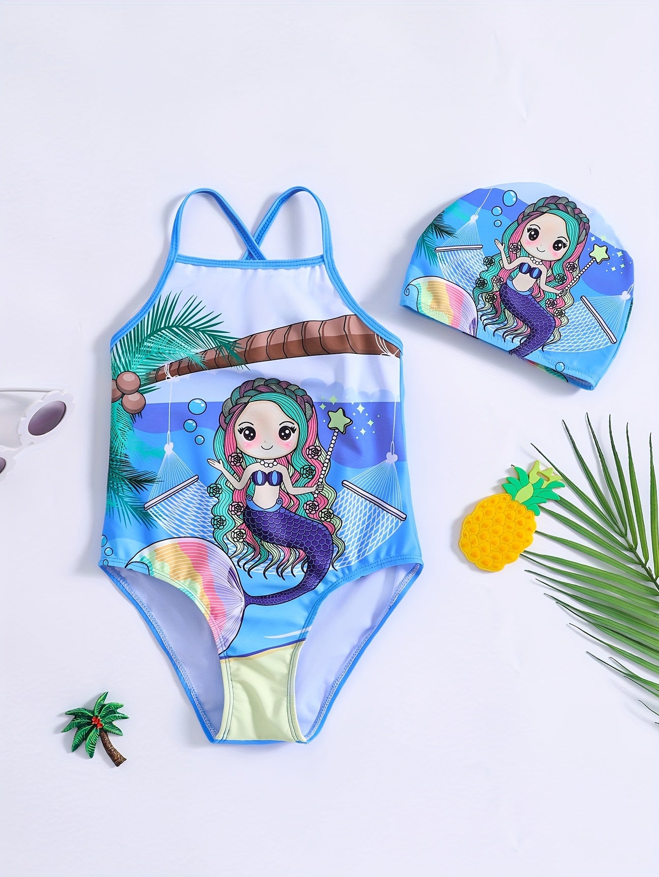 Mermaid Princess Bikini Swimsuit for Girls
