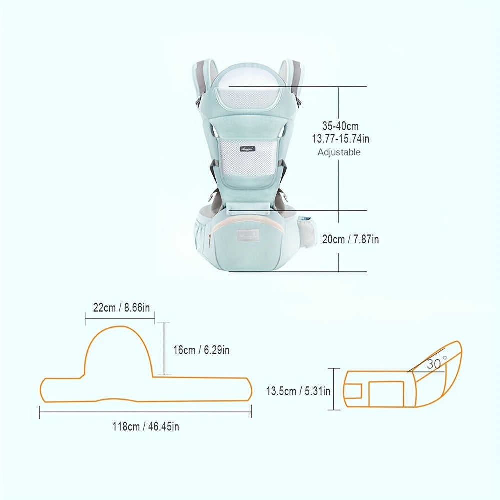 Baby Carrier Waist Stool with Head Protector