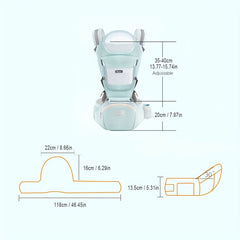 Baby Carrier Waist Stool with Head Protector