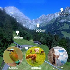 HD Long Range Monocular Telescope Lightweight Portable for Camping Travel