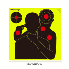 25pcs 20-32cm Shooting Targets Fluorescent Self-Adhesive Highly Visible