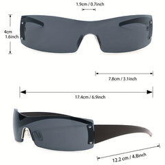 Futuristic Wrap Around Sunglasses UV400 for Men Women