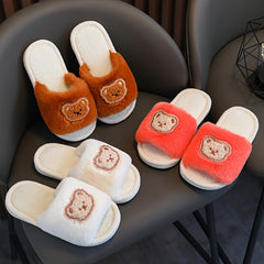 Kids Bear Cozy House Slippers Anti-skid Indoor Shoes
