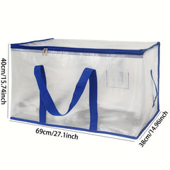 4pcs Foldable Storage Bag Large Packing And Moving Bag