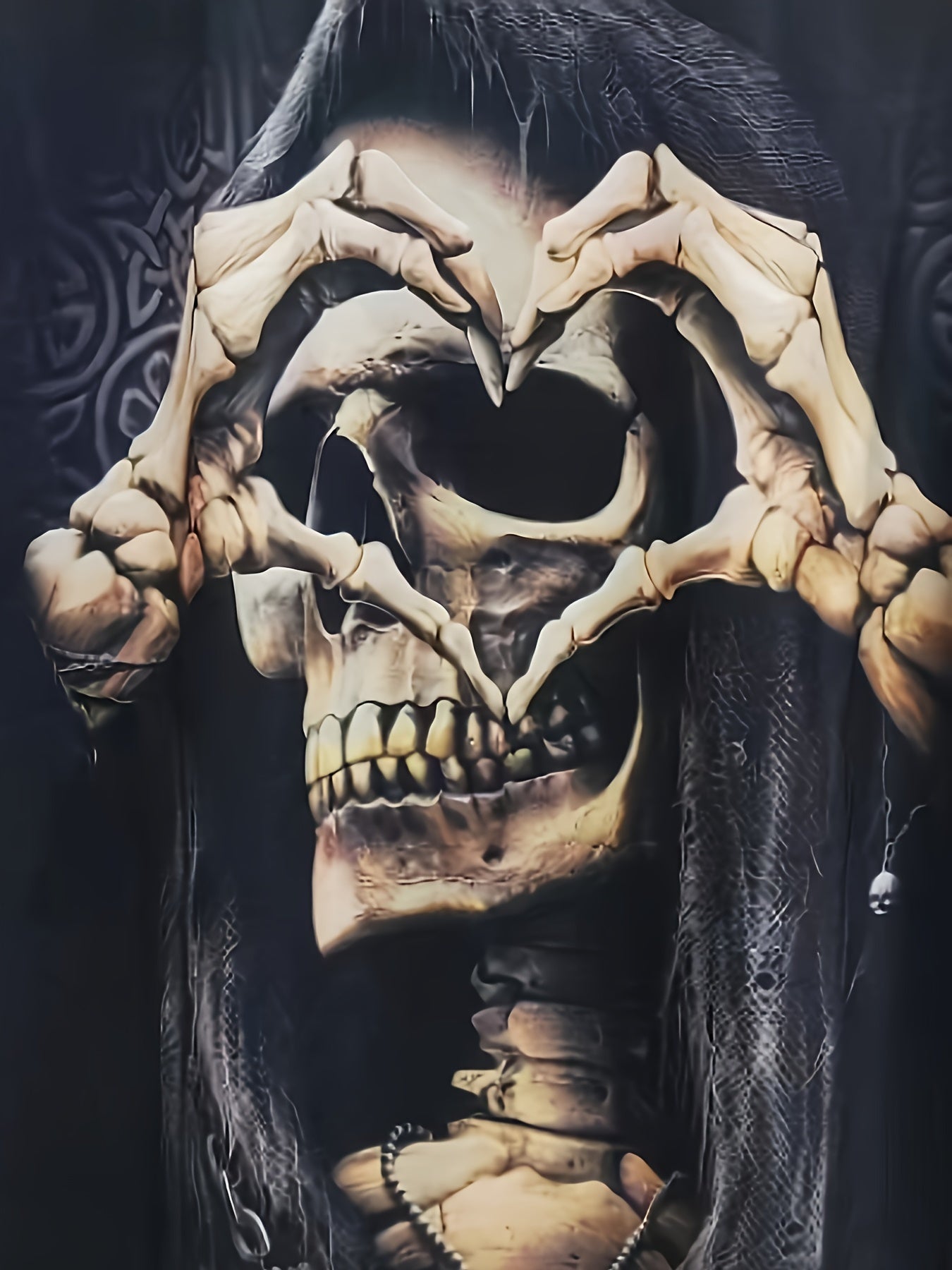 Men's Skull Print Sports T shirt Round Neck Tee Shirt