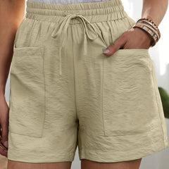 Dual Pockets Drawstring Shorts for Spring & Summer