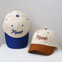 Men's Patchwork Alphabet Embroidery Duck Cap Outdoor Sunscreen Shade Base