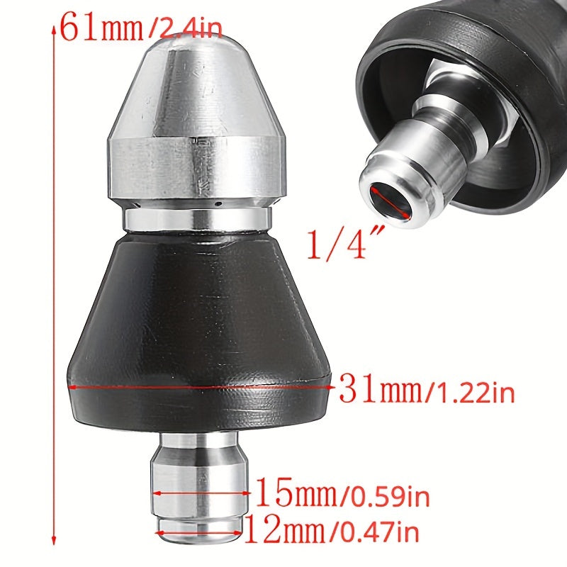 High Pressure Pipe Dredging Nozzle Washer - Sewer Cleaning Tool