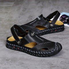 Men's Stitched Slip On Sandals Assorted Colors