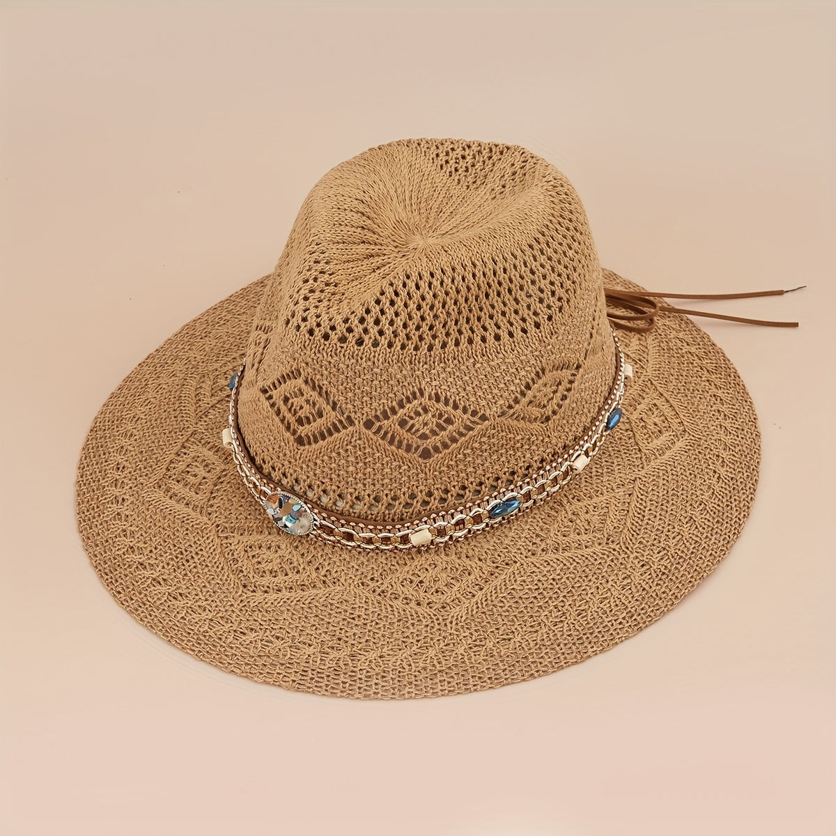 Cowboy Jazz Straw Hat Summer Sun Beach Hat