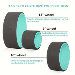 3pcs Yoga Wheel Pilates Wheel For Back Stretching Lower Waist Training