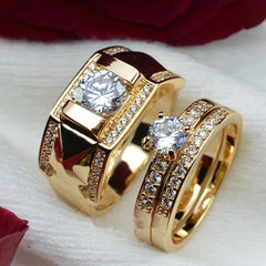 Classic Couple Ring European And American Party Engagement Wedding Jewelry