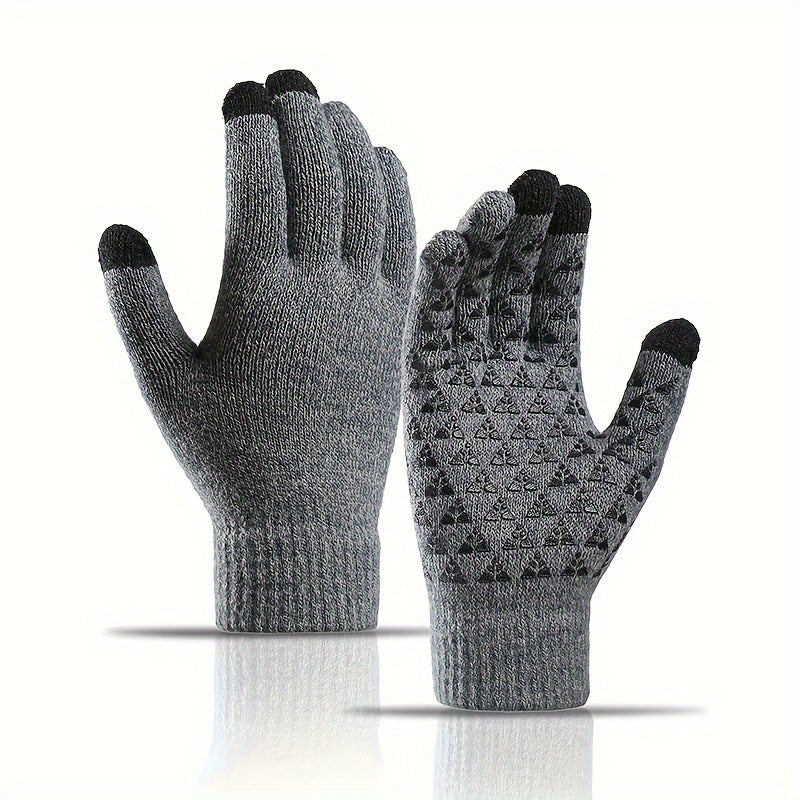 Touch Screen Knitted Gloves Winter Warm Couples Gloves