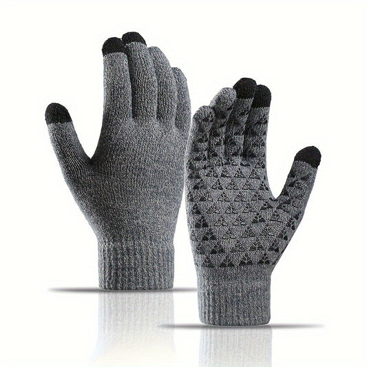 Touch Screen Knitted Gloves Winter Warm Couples Gloves