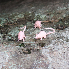 Pink Realistic Rat Prank Toy Durable Plastic Halloween Gag Gift