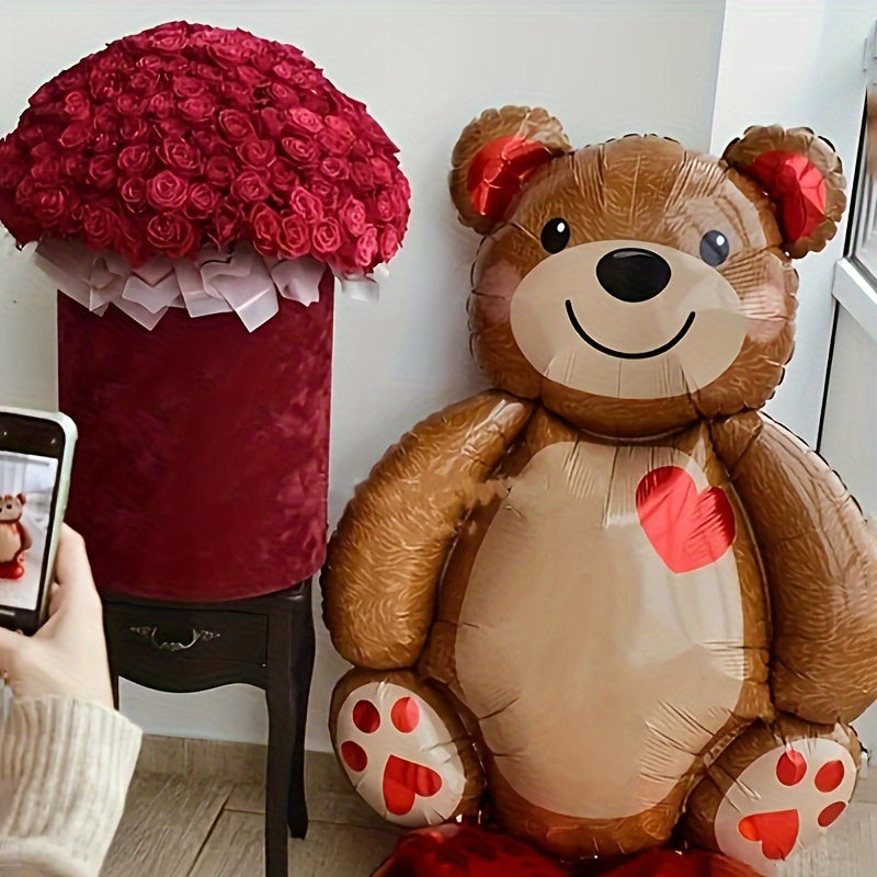 Little Bear Balloon Aluminum Film Balloon Party Decoration Sitting Bear Ball