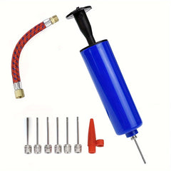 10pcs Inflator Ball Pump w/ Needles Valve Adapter Air Hose for Sport