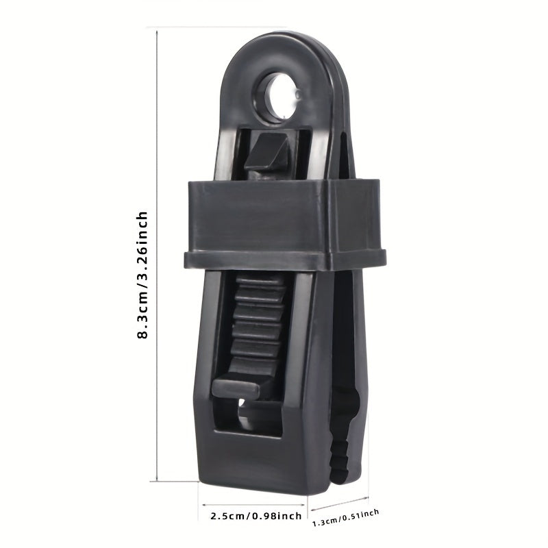 5pcs Tarp Clips Lock Grip Tarp Clamps Tent Fasteners Clips Holder