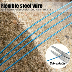 24pcs Steel Fishing Leaders Wire 56 7KG Heavy Duty Saltwater Fish Leader