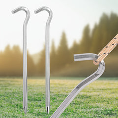 6pcs Outdoor Camping Ground Nails Canopy Steel Ground Nail
