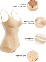 V Neck Tummy Control Slimmer Slip Body Shaper Women's Underwear