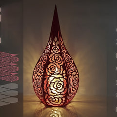 1pc Metal Cutting Dies 3D Lantern Rose Cut Die For Paper Card Making