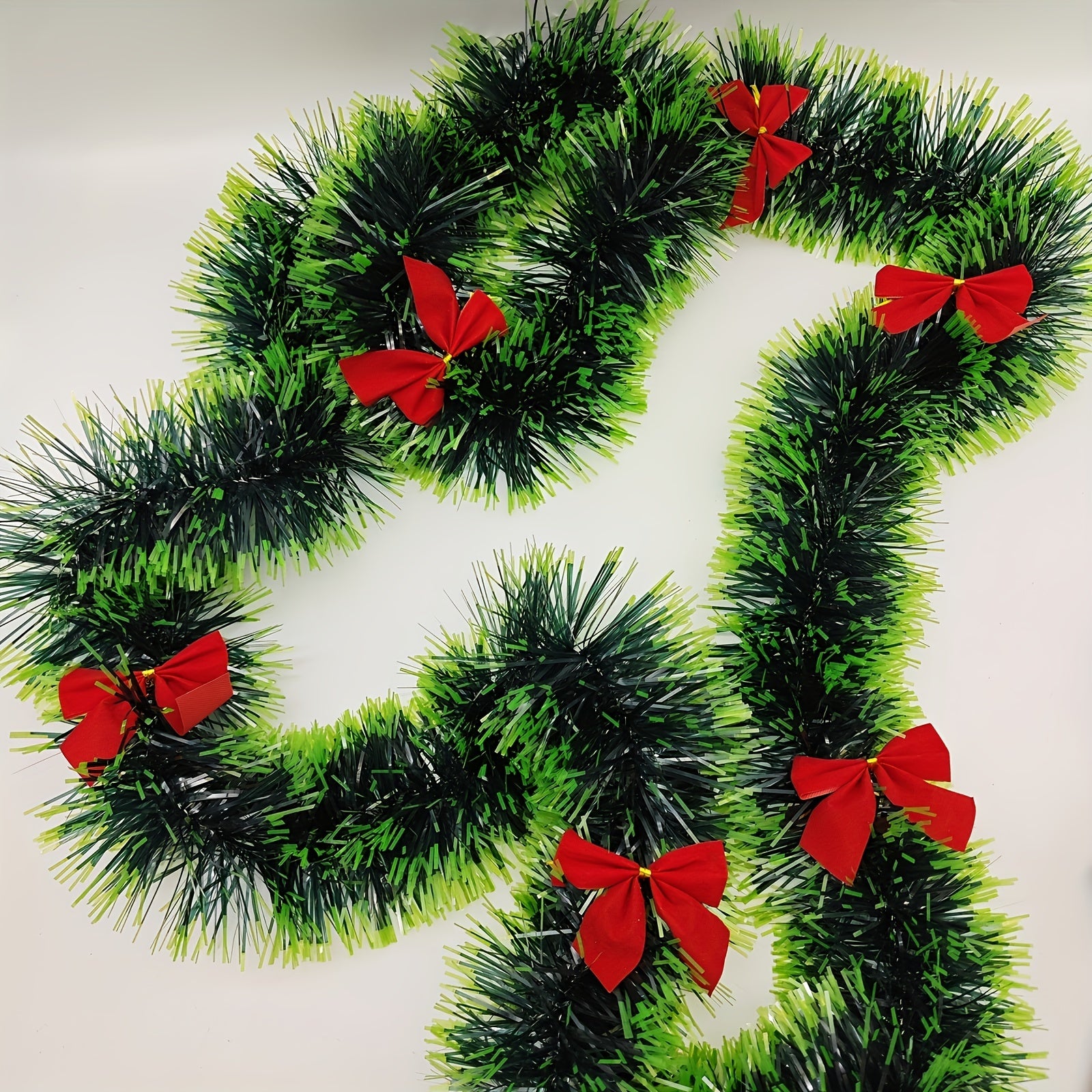 Christmas Rattan Dark Green And Edge Christmas Decoration Strips