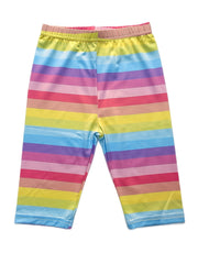 Unicorn & Rainbow Graphic Shorts Leggings For Girls