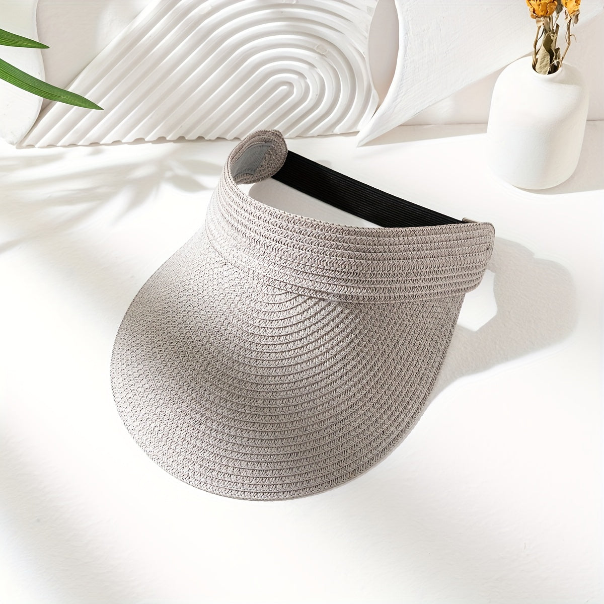 Adjustable Buckle Straw Hat for Summer Sun Protection