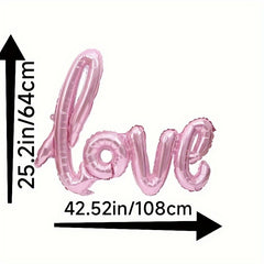Love Aluminum Film Balloons Wedding Proposal Confessions Birthday Party Decor
