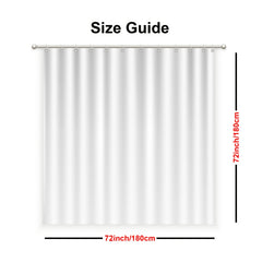 Waterproof Shower Curtain with 12 Hooks 72x72in