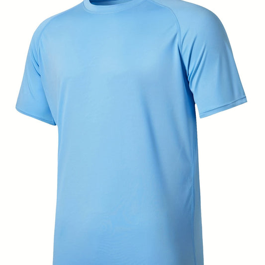 Men's Sun Protection T-shirt Quick Dry Workout Top