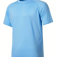 Men's Sun Protection T-shirt Quick Dry Workout Top