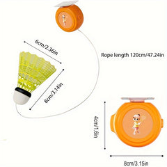 Badminton Rebound Trainer with 6 Balls